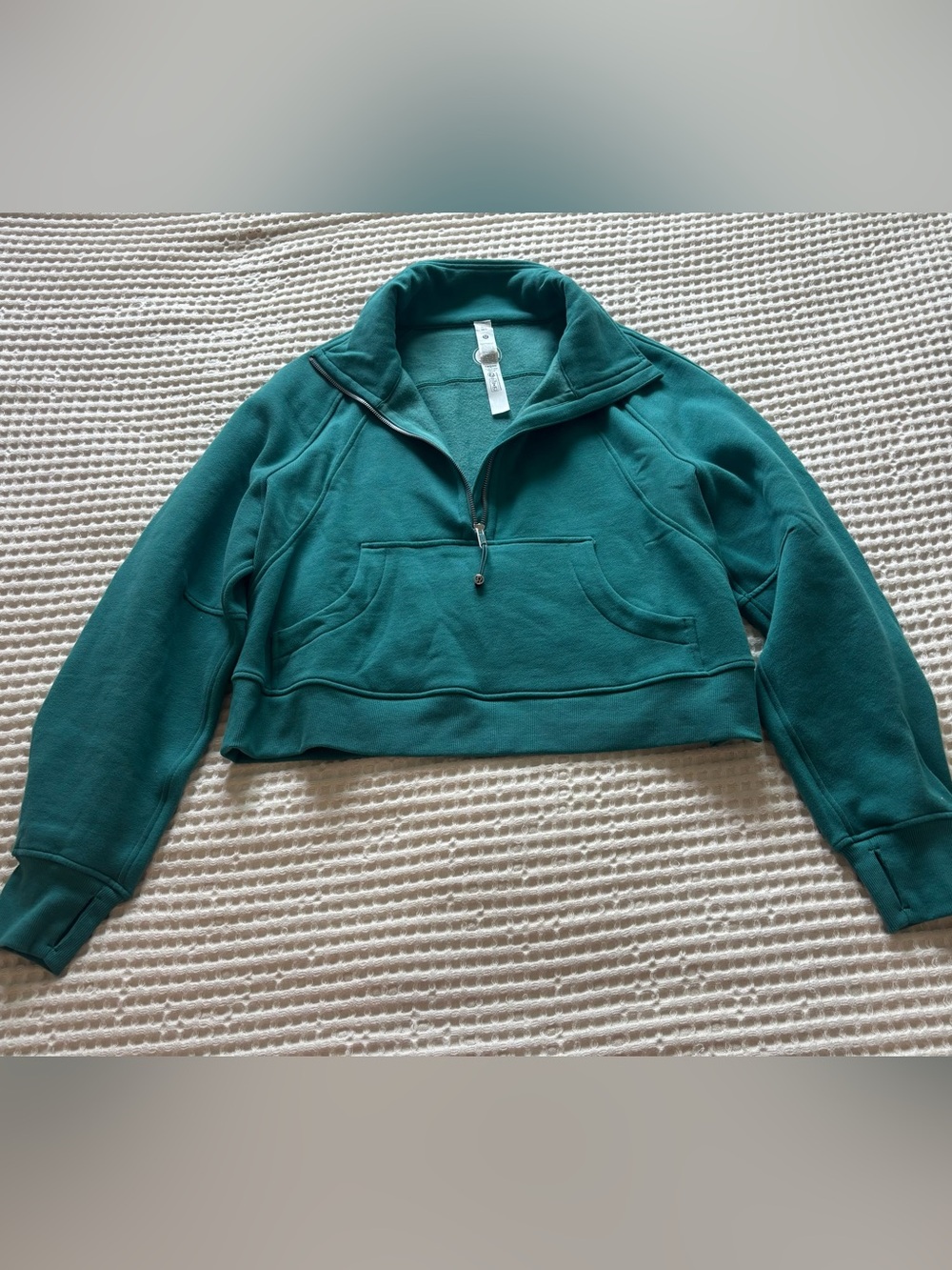 lululemon athletica Teal Quarter-Zip Pullover Hoodie
